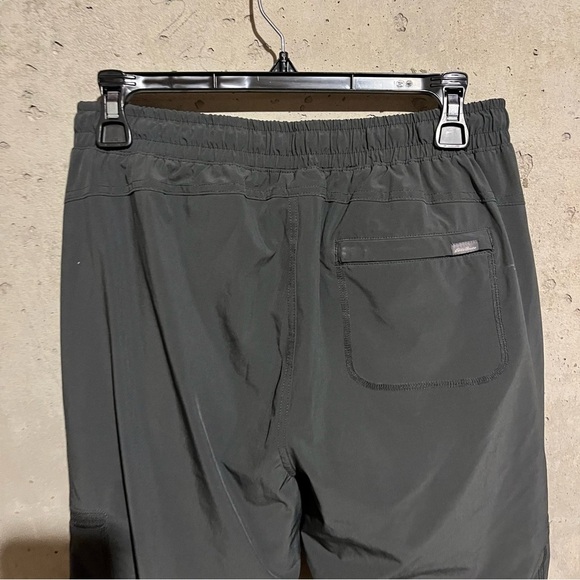 Eddie Bauer Polar Fleece Lined Jogger Pants Women Sz 8 Flannel Cargo Pockets - Picture 7 of 12